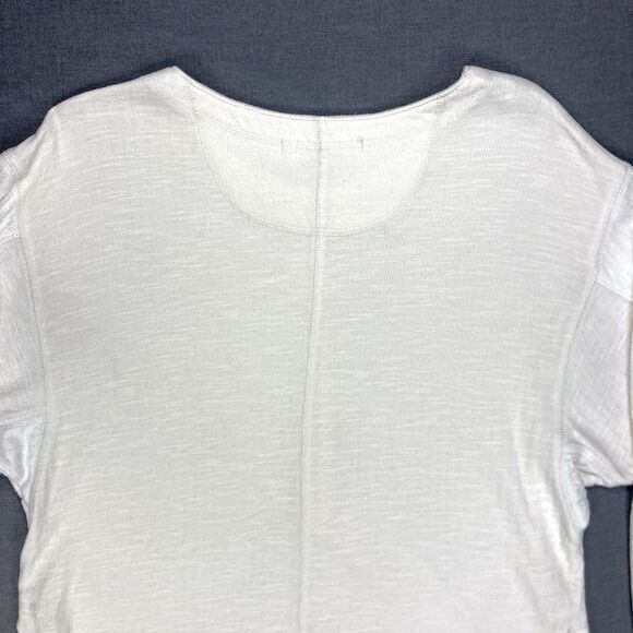 We The Free Back At It Henley Top XS Tan Oversized Slouchy Dolman Sleeves Casual - Picture 8 of 16